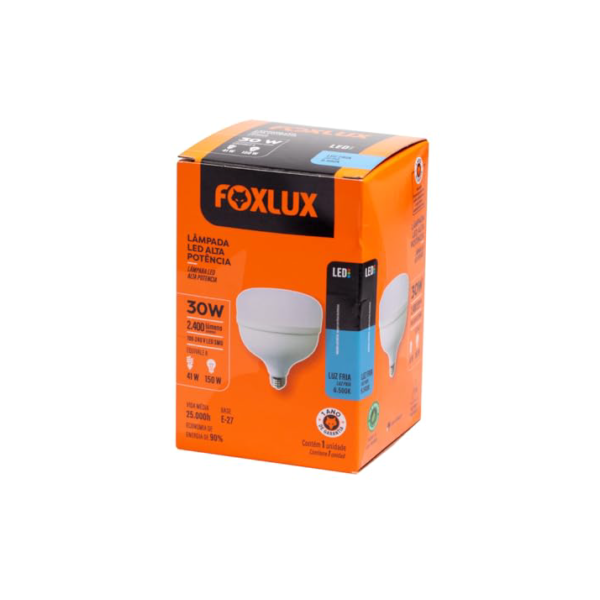 Foxlux Lâmpada LED de Alta Potência 30W 6500K Bivolt
