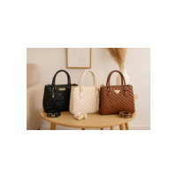 Conjunto 3 Bolsas Feminina Média Bordada Casual