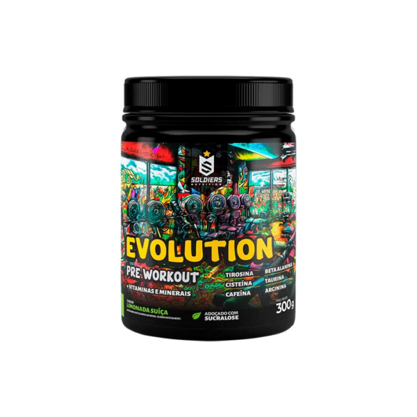 Pré-treino Evolution Pré Workout 300g Sabor Limonada Suíça Soldiers Nutrition