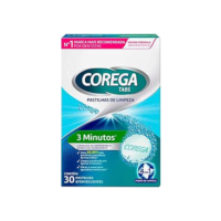 Corega Tabs Pastilhas Efervescentes para Limpeza de Aparelhos Removíveis e Próteses Dentárias, 30 unidades