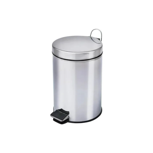 Lixeira inox 5L balde removível fuy598 prateado 1 unidad