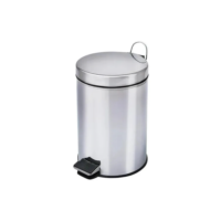 Lixeira inox 5L balde removível fuy598 prateado 1 unidad
