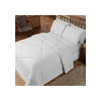 Jogo de Cama Kit 06 Peças com Lençol e Fronha Bordado Ingles