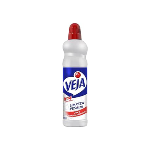 Veja Limpador X14 Limpeza Pesada 2Em1 Cloro Ativo 500 Ml 500 Ml