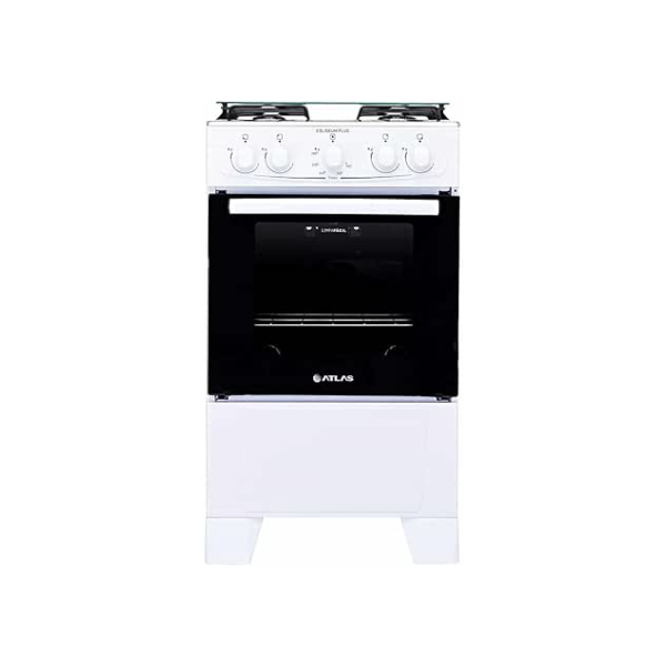 Fogão Atlas 4 bocas branco com forno Limpa Fácil Coliseum Plus - Forno 50l