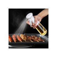 novo Spray Garrafa 200ml Azeite Dispensador Churrasco Tempero Pulverizador De Óleo Vidro Profissional