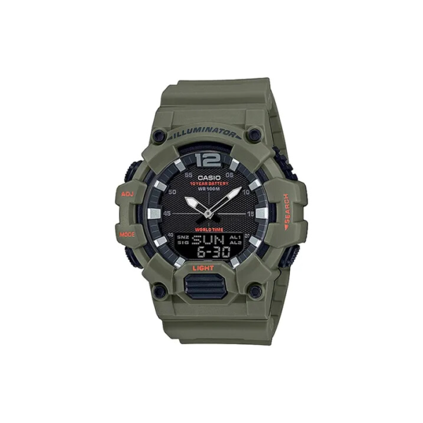 Relógio Casio Masculino Standard Digital Hdc-700-3a2vdf Cor da correia Verde Cor do bisel Verde Cor do fundo Preto
