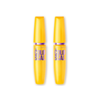 Maybelline NY The Colossal Volum' Express, Kit Máscaras de Cílios, Volume Colossal, Remoção Instantânea com Água, Fórmula com Colágeno, Cor Preto, 2 Unidades