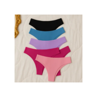 Kit 5 Calcinhas Sem Costura Tanga Corte Laser Não Marca