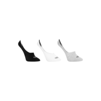 Kit Meia Olympikus Cano Invisível Ultra c/ 3 Pares Feminina - Branco+Preto
