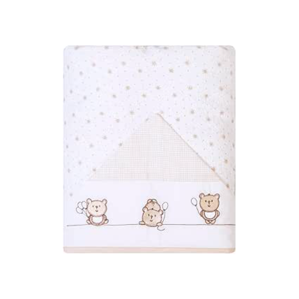 Papi Textil Toalha De Banho Felpuda Bordados Papi Forrada Com Capuz 90Cm X 70Cm Contem 01 Un