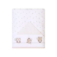Papi Textil Toalha De Banho Felpuda Bordados Papi Forrada Com Capuz 90Cm X 70Cm Contem 01 Un