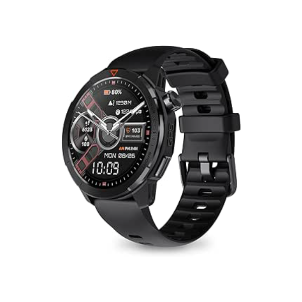 Bettdow SmartWatch, relogio smartwatch com GPS, tela AMOLED de alta definição de 1,43" Ecrã tátil, à prova d'água 3ATM, relogio smartwatch feminino e masculino, com 120+ Modos Esportivos (preto)