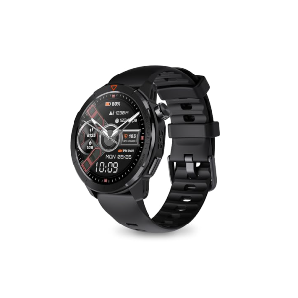 Bettdow SmartWatch, relogio smartwatch com GPS, tela AMOLED de alta definição de 1,43" Ecrã tátil, à prova d'água 3ATM, relogio smartwatch feminino e masculino, com 120+ Modos Esportivos (preto)