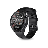 Bettdow SmartWatch, relogio smartwatch com GPS, tela AMOLED de alta definição de 1,43" Ecrã tátil, à prova d'água 3ATM, relogio smartwatch feminino e masculino, com 120+ Modos Esportivos (preto)