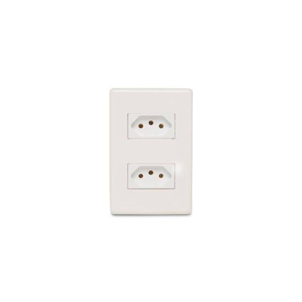 Steck, Conjunto de 2 Tomadas 4x2, Stella®, 2P+T, 10A, 250V~, Branco