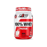 FTW Whey Protein 100% Concentrado - Suplemento Proteico para Atletas - Auxilia na Formação de Músculos para seus Treinos - Fonte de Proteína de Alto Valor Biológico - Sabor: Leite - Pote 900g