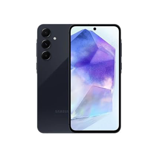 Samsung Galaxy A55 5G, Câmera Tripla Traseira de até 50MP, Selfie de 32MP, Nightography, Apagador de objetos, Design em metal e vidro, IP67, Super AMOLED 6.6" 120Hz Vision Booster, 256GB - Azul Escuro