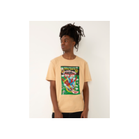 camiseta de algodão homem aranha manga curta bege
