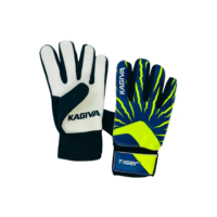 Luva De Goleiro Infantil Kids Tiger Kagiva Cor Preto/azul/amarelo Tamanho 7