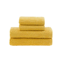 Buddemeyer Jogo de toalhas Florentina Banho Amarelo 4 peças