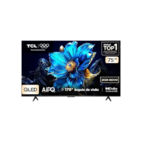 Smart TV TCL 75 Polegadas QLED 4K P7K WiFi Bluetooth Google TV HDR10+ Dolby Atmos Dolby Vision 75P7K