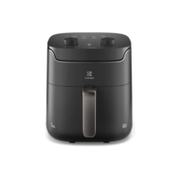 Air fryer Fritadeira Elétrica sem oleo Electrolux Rita Lobo 5,6L 8 receitas pré-sugeridas timer 60 minutos desligamento automático cesto removível antiaderente 1400W Cinza EAF40