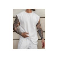 Camiseta Regata Oversized Masculina Streetwear Sport Cavada