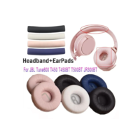 Par Almofada Espuma Para Fone Compatível Jbl Tune600 Bt T500 T510bt T450 T450bt Rosa Azul Branco Preto