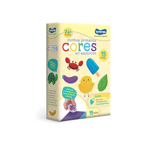 Minhas Primeiras Cores - Jogo Educativo - Toyster Brinquedos