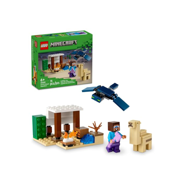 LEGO® Minecraft® – Expedição do Steve ao Deserto Brinquedos para Crianças em Jogo de Aventura 21251