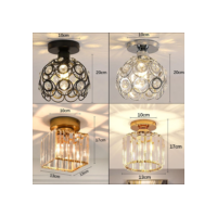 Candelabro De Cristal Simples Americano Personalidade Criativa Iluminação De Casa Quarto Sala De Estar Jantar (85-256V)