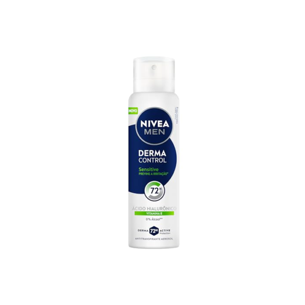 NIVEA MEN Desodorante Antitranspirante Aerossol Sensitive Protect 150ml - Proteção prolongada de 48h, peles sensíveis, com óleo de abacate e extrato de camomila, minimiza a irritação