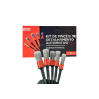 Kit Pincéis Detalhamento Automotivo  Interno Evox 5 Peças