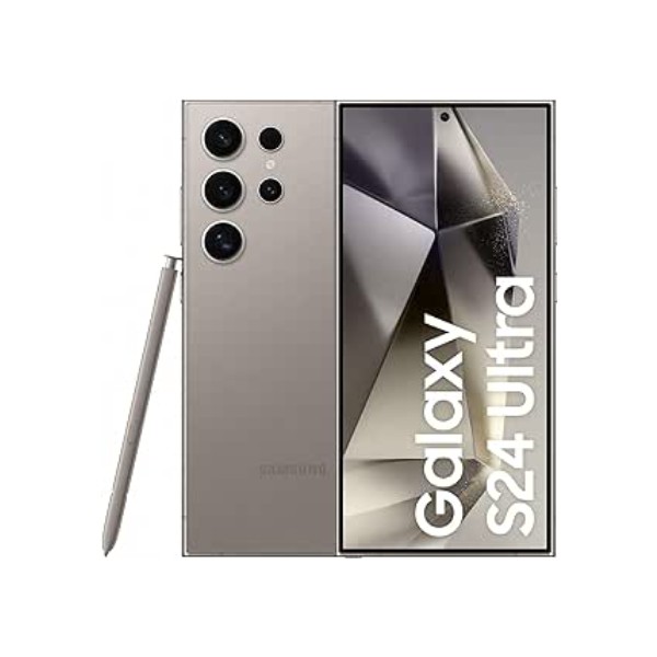 Smartphone Samsung Galaxy S24 Ultra, Galaxy AI, Selfie de 12MP, Tela de 6.8" 1-120Hz, 256GB, 12GB RAM - Titânio Cinza