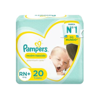 Fralda Pampers Premium Care RN+ - 20 fraldas