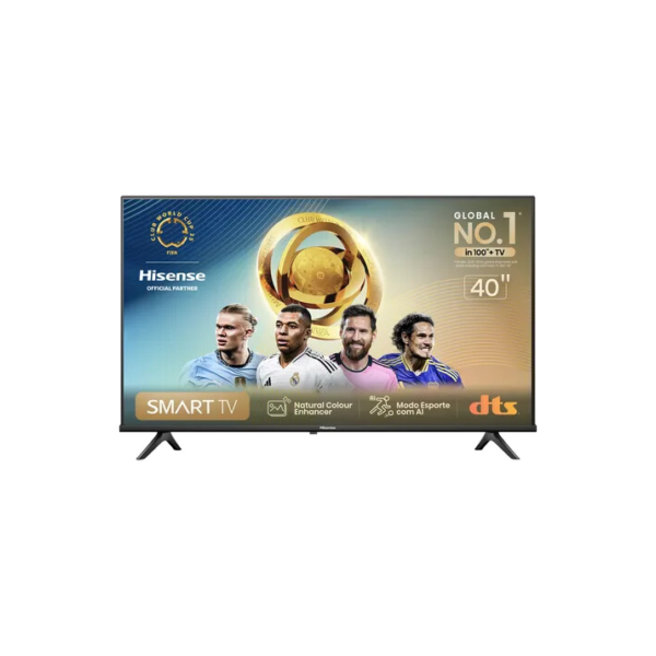 Hisense Smart TV FHD 40" Polegadas 40A4N com DTS Virtual X, Game e Sports Mode, Controle por Voz, Share to TV e Compatível com Alexa