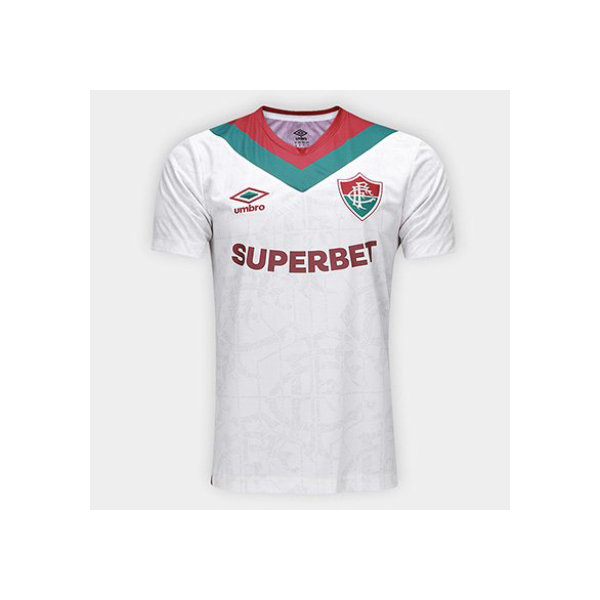 Camisa Fluminense III 24/25 N° 12 Torcedor Umbro Masculina - Branco+Vinho