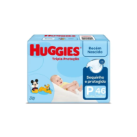 Pacote De Fraldas Tripla Proteção P Com 46 Unidades Huggies