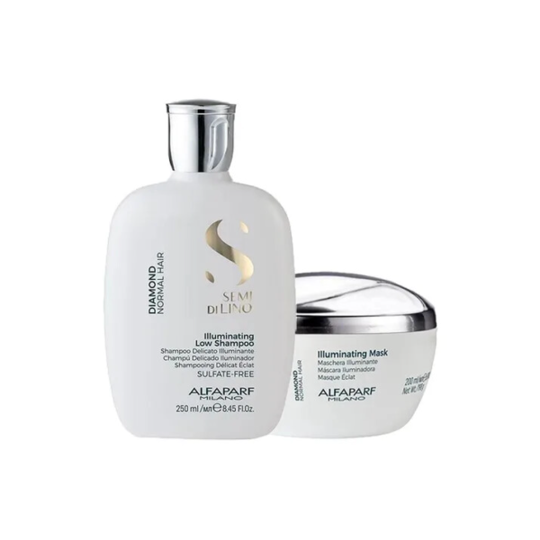 Kit Alfaparf Semi Di Lino Diamond - Shampoo E Máscara