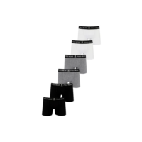 Kit 6 Cuecas Boxer Algodão Polo Wear Sortido