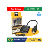 ALFA Cabo Adaptador Conversor Hdmi Para Vga Com Saída P2 De Áudio