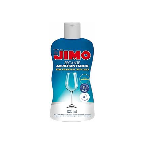 JIMO Secante Abrilhantador para Lava Lou�a Brilho Mais Intenso Sem Res�duos 100ml