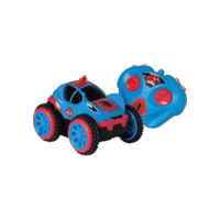 Carro de Controle Remoto Spider Flip, Spiderman, Marvel, 3 Funções, Candide, Azul/Vermelho