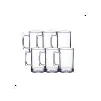 Kit com 6 canecas de chopp em acrílico 450ml