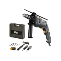 WAP Parafusadeira e Furadeira de Impacto 3/8" WF-700K10, com 11 Acessórios e Maleta, Controle de Velocidade, 700W 127V