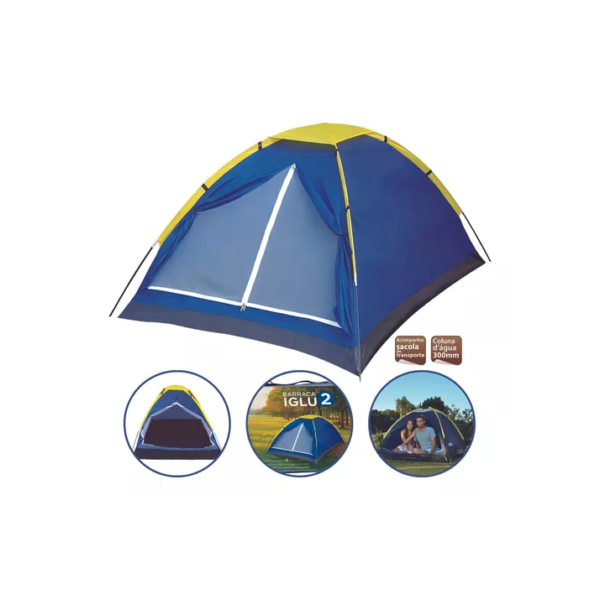 Barraca Camping Iglu Para 2 Pessoas Azul - Mor