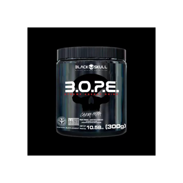 Pré Treino Bope Betapure 150g - Black Skull Sabor Frutas amarelas