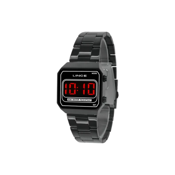 Relógio Digital Feminino Lince Vintage Preto