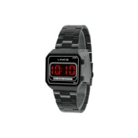 Relógio Digital Feminino Lince Vintage Preto
